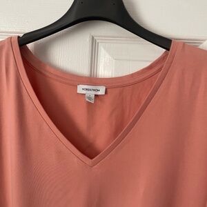 Nordstrom Pink Mixed Media dress, size L